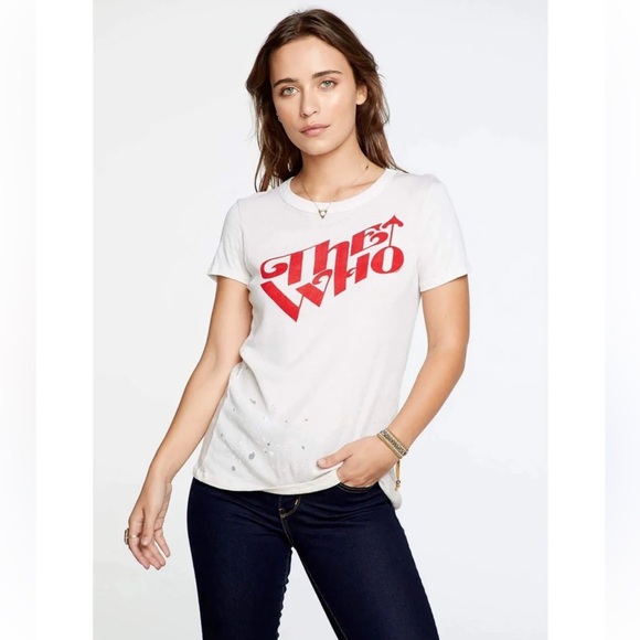Chaser Tops - The Who Retro Logo Slim Tee